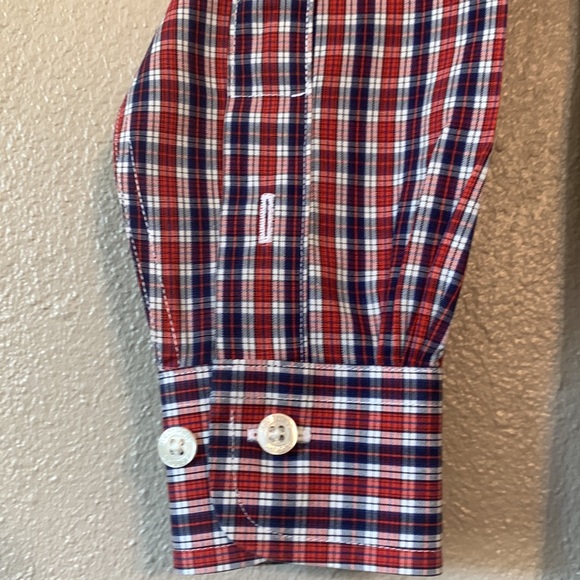 Youth Boys Brooks Brothers Long Sleeve Dress Shirt, XS x-small Plaid - Picture 5 of 8